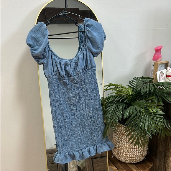 Love Tree Blue Ruffle Dress - Picture 5 of 5
